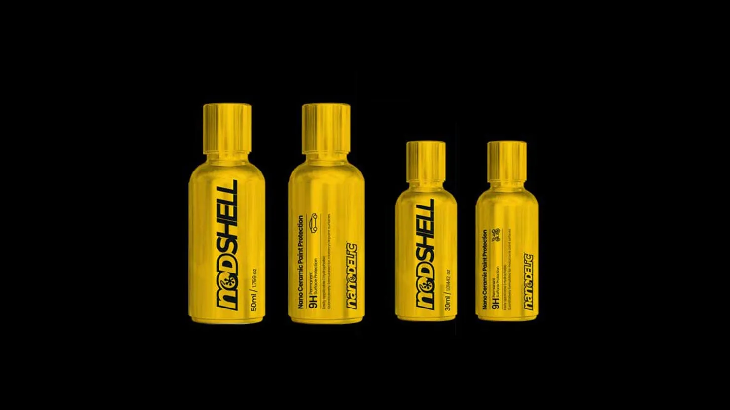 Nanodelic bottles in gold