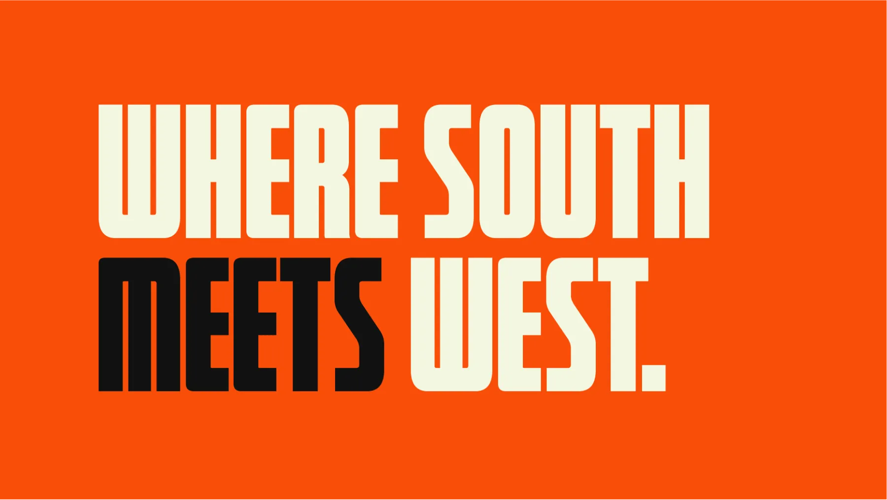 Koco Treat poster: Where South meets West